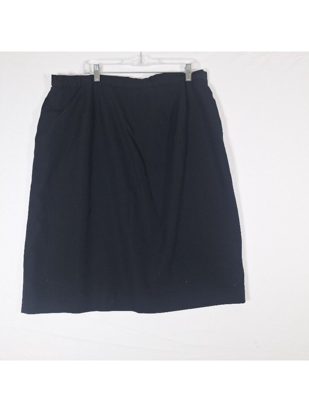 Saville II Black 100% Wool Black Skirt size 26W